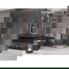 Cabine de douche coulissante Mexen Velar Duo 100 x 100 cm, transparent, or rose - 871-100-100-02-60