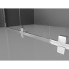 Mexen Velar cabine de douche coulissante 130 x 80 cm, transparent, chrome - 871-130-080-01-01