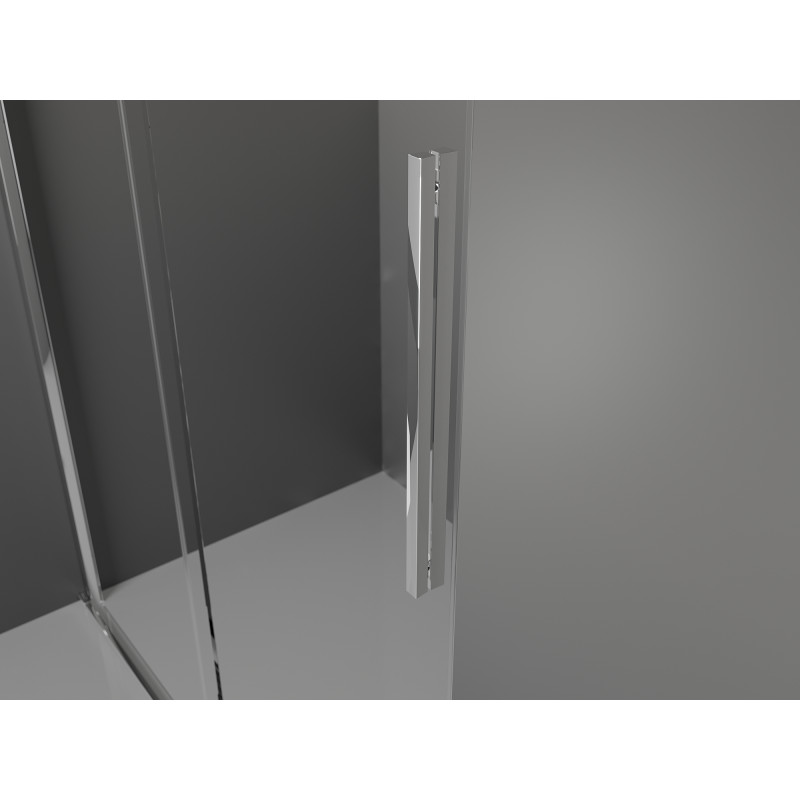 Mexen Velar cabine de douche coulissante 130 x 80 cm, transparent, chrome - 871-130-080-01-01
