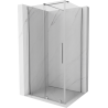 Mexen Velar cabine de douche coulissante 130 x 80 cm, transparent, chrome - 871-130-080-01-01