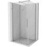 Mexen Velar cabine de douche coulissante 140 x 100 cm, transparent, chrome - 871-140-100-01-01