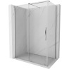 Cabine de douche coulissante Mexen Velar 130 x 70 cm, transparent, chrome - 871-130-070-01-01