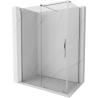 Mexen Velar cabine de douche coulissante 140 x 70 cm, transparent, chrome - 871-140-070-01-01