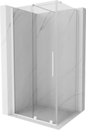 Mexen Velar cabine de douche coulissante 90 x 110 cm, transparente, blanche - 871-090-110-01-20