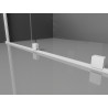 Mexen Velar cabine de douche coulissante 100 x 120 cm, transparente, blanche - 871-100-120-01-20