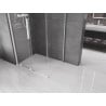 Mexen Velar cabine de douche coulissante 110 x 70 cm, transparente, blanche - 871-110-070-01-20