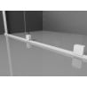 Mexen Velar cabine de douche coulissante 110 x 70 cm, transparente, blanche - 871-110-070-01-20