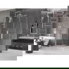 Mexen Velar cabine de douche coulissante 140 x 100 cm, transparent, blanc - 871-140-100-01-20