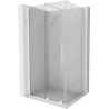 Mexen Velar cabine de douche coulissante 150 x 100 cm, transparent, blanc - 871-150-100-01-20
