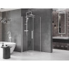 Mexen Velar cabine de douche coulissante 110 x 110 cm, transparente, blanche - 871-110-110-01-20