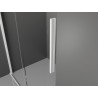 Mexen Velar cabine de douche coulissante 130 x 75 cm, transparente, blanche - 871-130-075-01-20