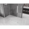 Mexen Velar cabine de douche coulissante 150 x 90 cm, transparent, blanche - 871-150-090-01-20