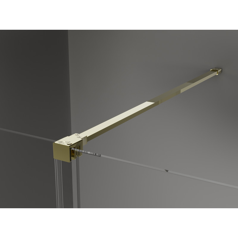 Mexen Velar cabine de douche coulissante 100 x 80 cm, transparente, or - 871-100-080-01-50