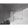 Mexen Velar cabine de douche coulissante 100 x 90 cm, transparent, doré - 871-100-090-01-50