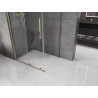 Mexen Velar cabine de douche coulissante 120 x 75 cm, transparente, dorée - 871-120-075-01-50