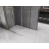 Mexen Velar cabine de douche coulissante 130 x 85 cm, transparente, dorée - 871-130-085-01-50