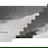 Mexen Velar cabine de douche coulissante 140 x 90 cm, transparente, or - 871-140-090-01-50