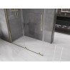 Mexen Velar cabine de douche coulissante 140 x 75 cm, transparent, dorée - 871-140-075-01-50