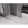 Mexen Velar cabine de douche coulissante 140 x 85 cm, transparente, dorée - 871-140-085-01-50