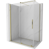 Mexen Velar cabine de douche coulissante 160 x 70 cm, transparente, or - 871-160-070-01-50