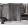 Mexen Velar cabine de douche coulissante 160 x 85 cm, transparent, or - 871-160-085-01-50