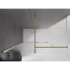 Mexen Velar cabine de douche coulissante 160 x 85 cm, transparent, or - 871-160-085-01-50