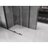 Mexen Velar cabine de douche coulissante 140 x 90 cm, transparent, noir - 871-140-090-01-70