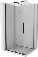 Mexen Velar cabine de douche coulissante 140 x 100 cm, transparente, noire - 871-140-100-01-70