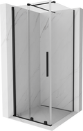 Mexen Velar cabine de douche coulissante 90 x 90 cm, transparent, noir - 871-090-090-01-70