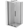 Mexen Velar cabine de douche coulissante 100 x 100 cm, transparente, noire - 871-100-100-01-70