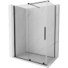 Mexen Velar cabine de douche coulissante 140 x 75 cm, transparente, noire - 871-140-075-01-70