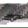 Mexen Velar cabine de douche coulissante 140 x 85 cm, transparent, noir - 871-140-085-01-70