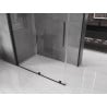 Cabine de douche coulissante Mexen Velar 160 x 85 cm, transparent, noir - 871-160-085-01-70
