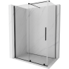Mexen Velar cabine de douche coulissante 160 x 100 cm, transparente, noire - 871-160-100-01-70