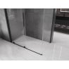 Mexen Velar cabine de douche coulissante 160 x 100 cm, transparente, noire - 871-160-100-01-70