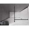 Mexen Velar cabine de douche coulissante 160 x 100 cm, transparente, noire - 871-160-100-01-70