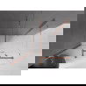 Mexen Velar cabine de douche coulissante 90 x 100 cm, transparent, or rose - 871-090-100-01-60