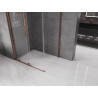 Mexen Velar cabine de douche coulissante 100 x 110 cm, transparente, or rose - 871-100-110-01-60