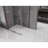 Mexen Velar cabine de douche coulissante 110 x 80 cm, transparent, or rose - 871-110-080-01-60