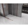 Cabine de douche coulissante Mexen Velar 110 x 100 cm, transparent, or rose - 871-110-100-01-60