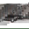 Mexen Velar cabine de douche coulissante 100 x 100 cm, transparent, or rose - 871-100-100-01-60