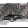 Mexen Velar cabine de douche coulissante 140 x 85 cm, transparent, or rose - 871-140-085-01-60