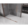 Mexen Velar cabine de douche coulissante 150 x 80 cm, transparente, or rose - 871-150-080-01-60