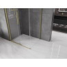 Mexen Velar cabine de douche coulissante 110 x 85 cm, transparent, or brossé - 871-110-085-01-55