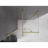 Mexen Velar cabine de douche coulissante 110 x 85 cm, transparent, or brossé - 871-110-085-01-55
