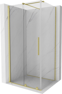 Mexen Velar cabine de douche coulissante 120 x 90 cm, transparente, or brossé - 871-120-090-01-55