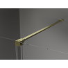 Mexen Velar cabine de douche coulissante 120 x 120 cm, transparent, or brossé - 871-120-120-01-55