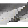 Mexen Velar cabine de douche coulissante 140 x 70 cm, transparent, or brossé - 871-140-070-01-55