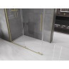 Mexen Velar cabine de douche coulissante 140 x 75 cm, transparent, or brossé - 871-140-075-01-55