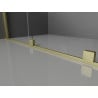 Mexen Velar cabine de douche coulissante 140 x 75 cm, transparent, or brossé - 871-140-075-01-55